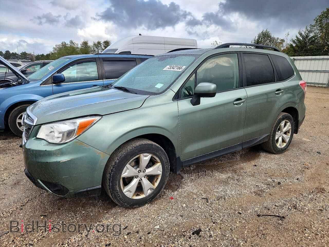 2016 Subaru FORESTER 2.5I Premium (VIN JF2SJAFCXGH444562) — фото 1 из 12, Copart, повреждение: передняя часть