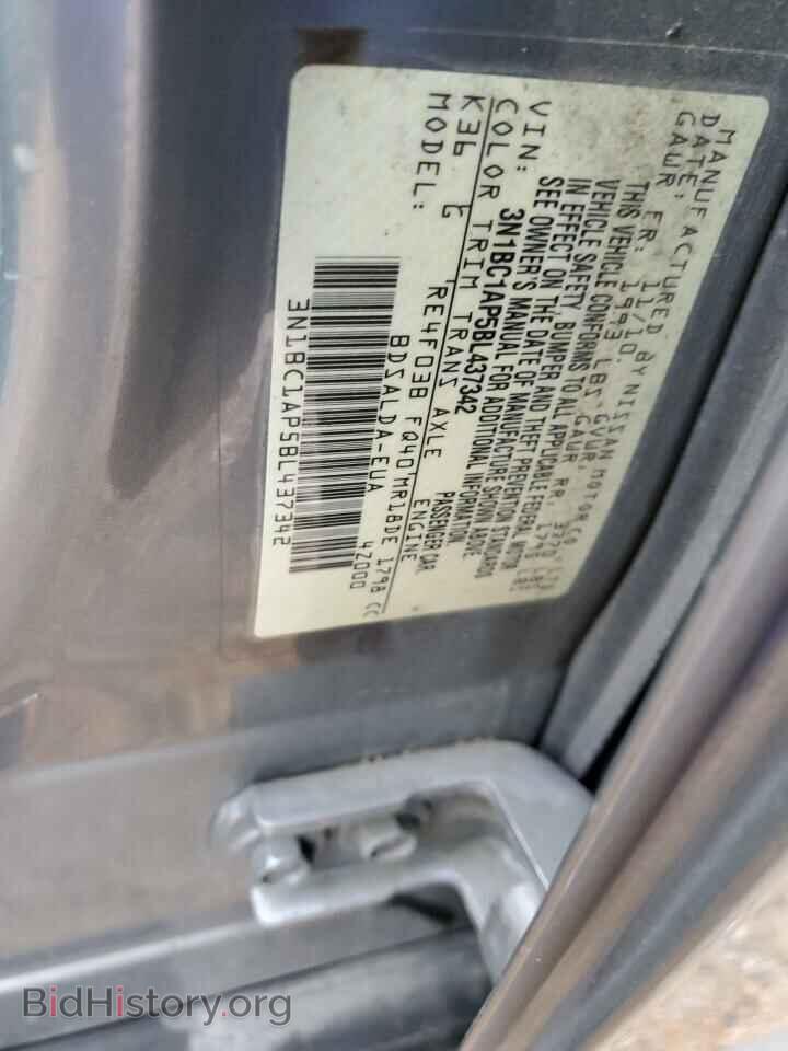 2011 NISSAN VERSA - VIN: 3N1BC1AP5BL437342 - Фото 12