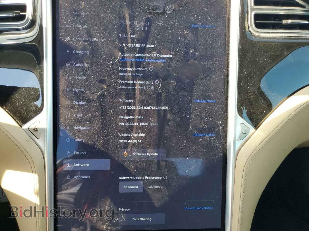 2015 TESLA MODEL S - VIN: 5YJSA1E11FF118307 - Photo 9