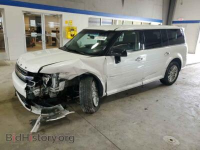 2016 Ford FLEX SEL, white — VIN 2FMGK5C86GBA12357, Copart