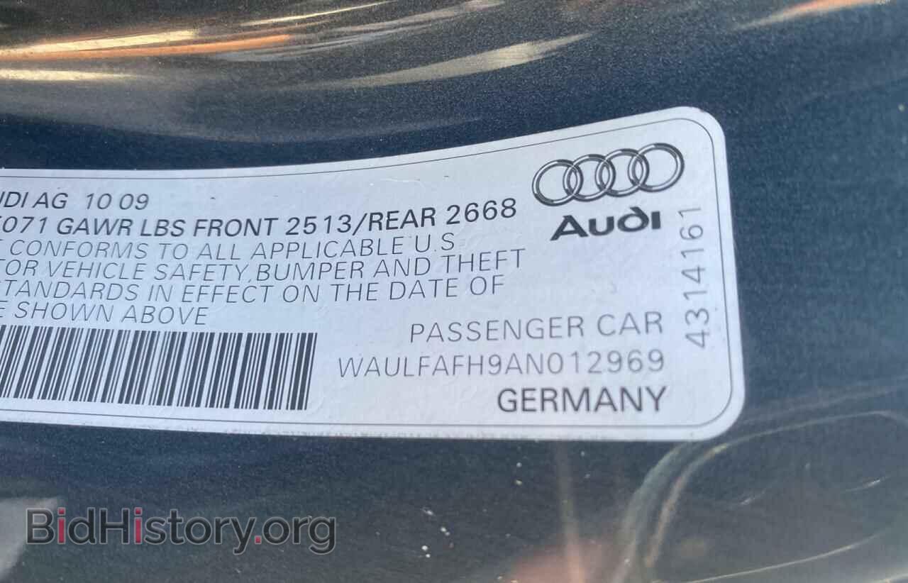 2010 AUDI A5 - VIN: WAULFAFH9AN012969 - Фото 10