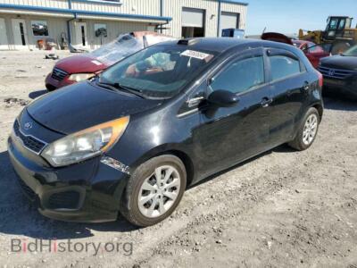 2013 Kia RIO EX, black — VIN KNADN5A39D6168504, Copart