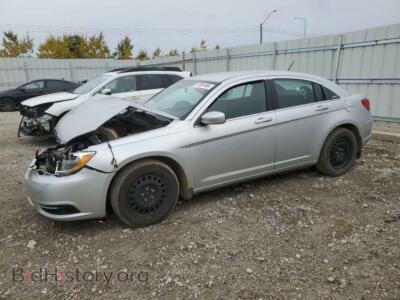 2012 Chrysler 200 LX, серебристый — VIN 1C3CCBAB6CN187191, Copart