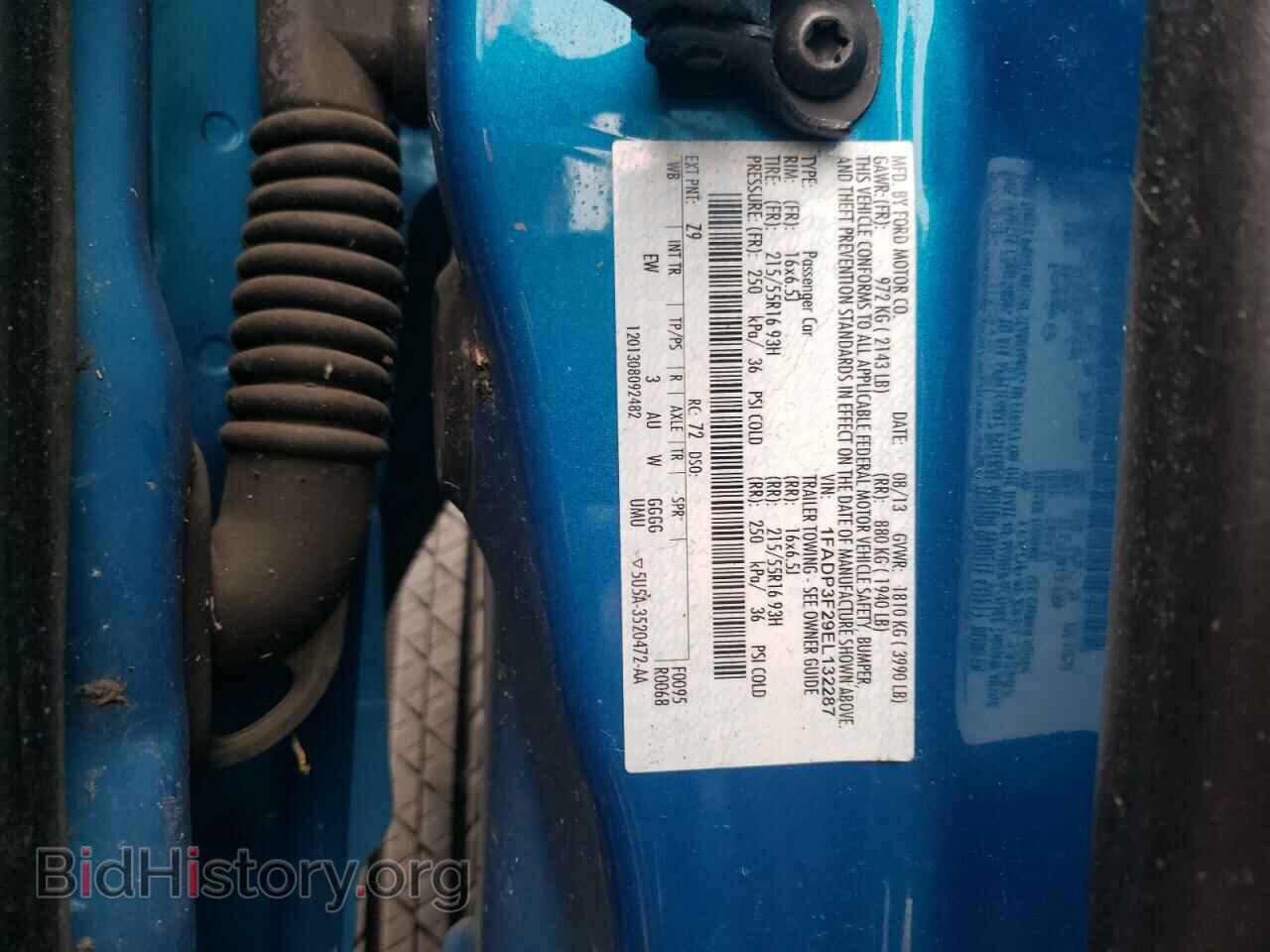 2014 FORD FOCUS - VIN: 1FADP3F29EL132287 - Фото 12