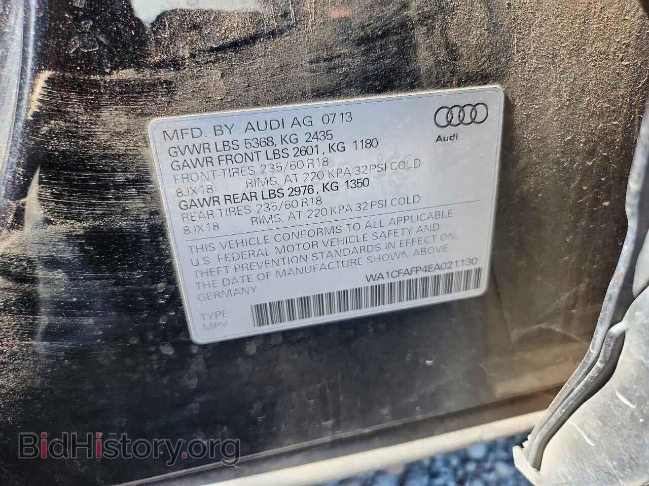 2014 AUDI Q5 - VIN: WA1CFAFP4EA021130 - Photo 13