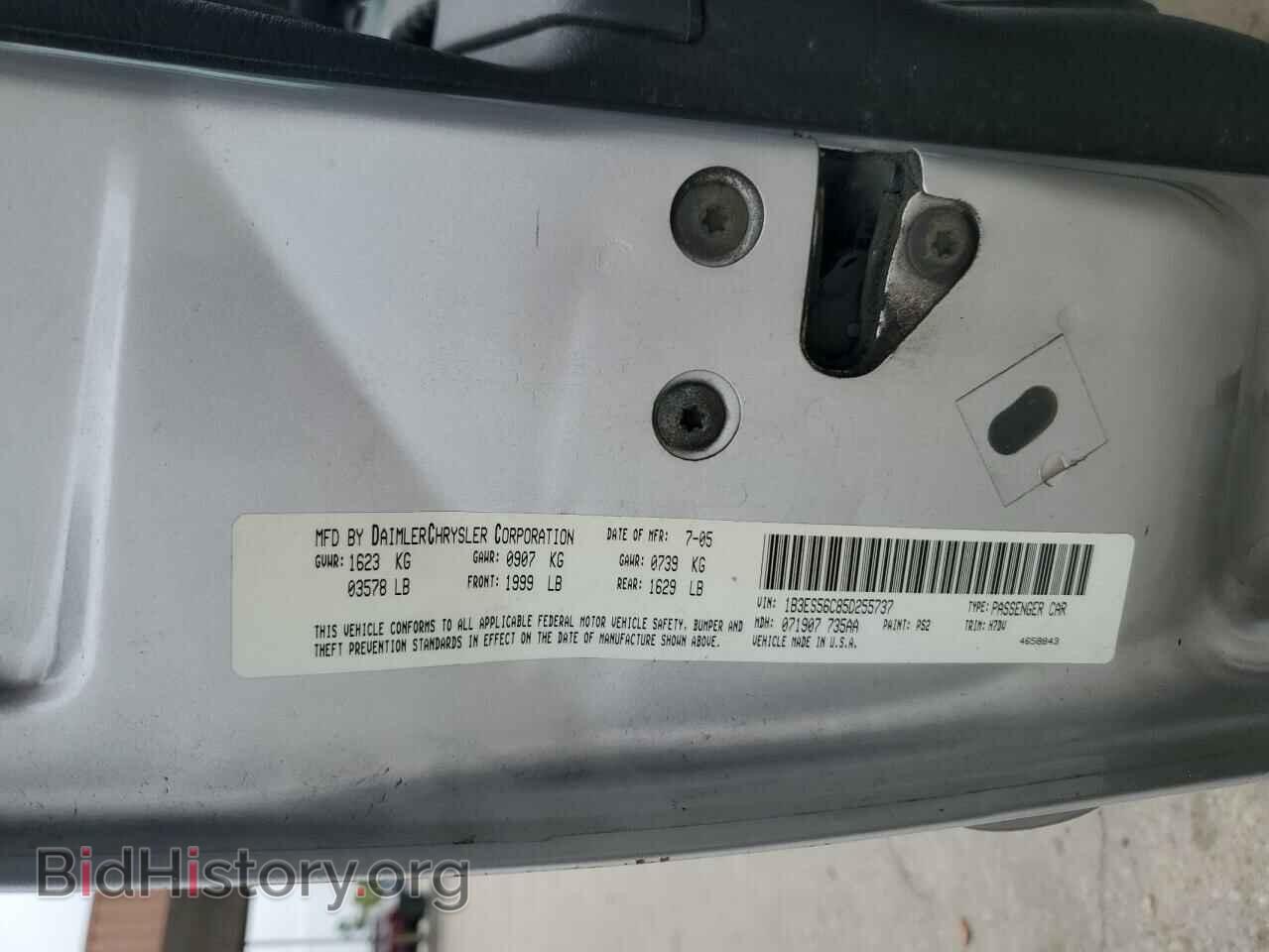 2005 DODGE NEON - VIN: 1B3ES56C85D255737 - Фото 12