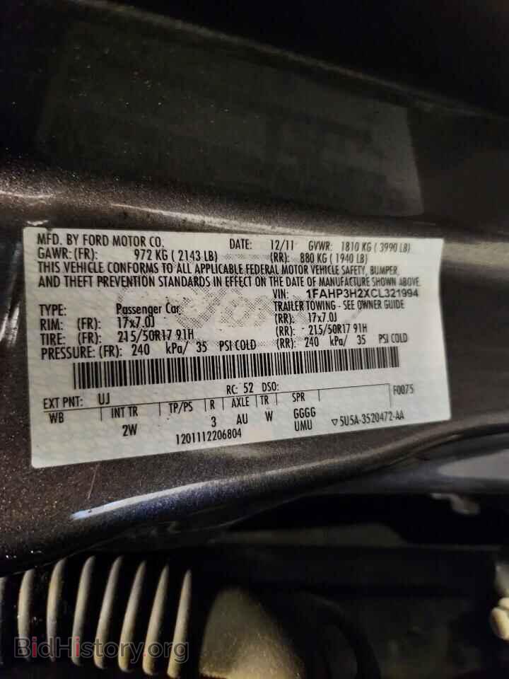 2012 FORD FOCUS - VIN: 1FAHP3H2XCL321994 - Photo 12
