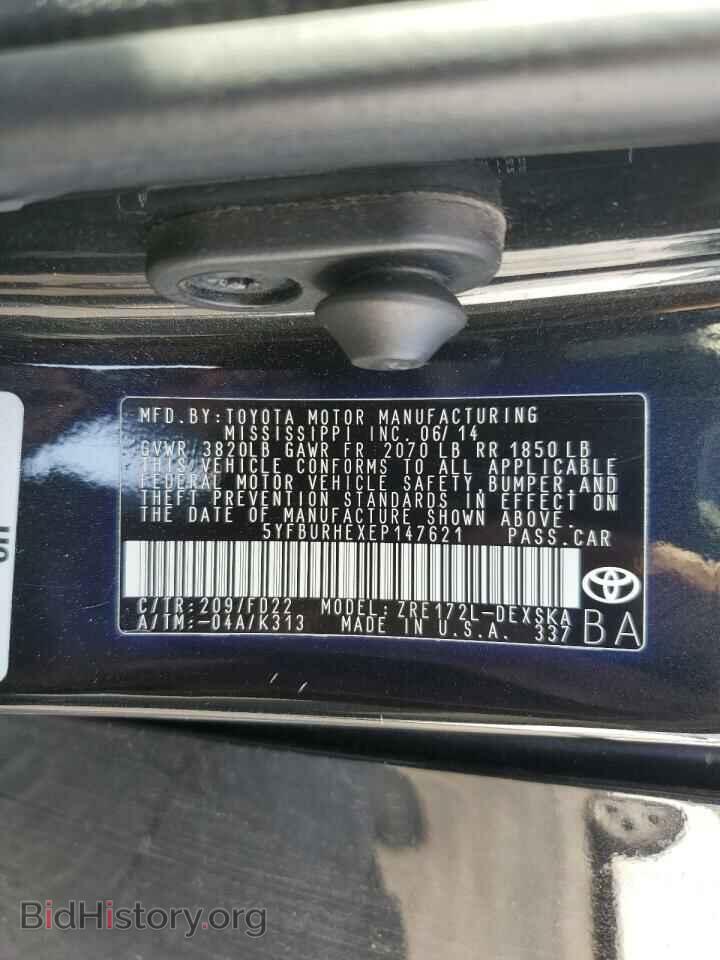 2014 TOYOTA COROLLA - VIN: 5YFBURHEXEP147621 - Photo 12