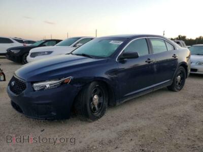 2016 Ford TAURUS Police Interceptor, blue — VIN 1FAHP2L85GG126647, Copart