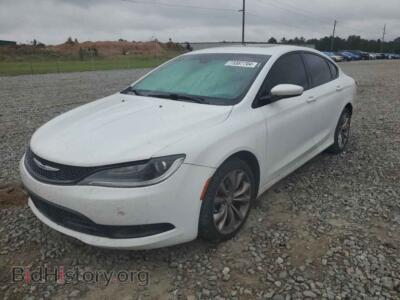 2015 Chrysler 200 S, белый — VIN 1C3CCCDGXFN553445, Copart