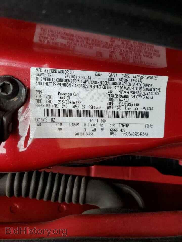 2012 FORD FOCUS - VIN: 1FAHP3H22CL213160 - Фото 12