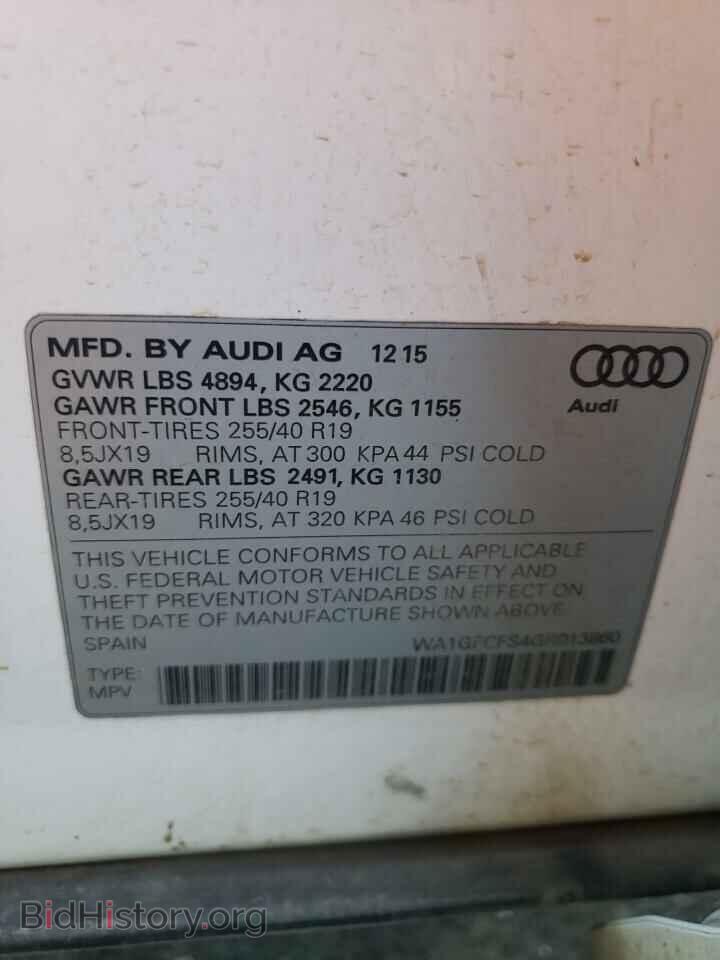 2016 AUDI Q3 - VIN: WA1GFCFS4GR013860 - Фото 13