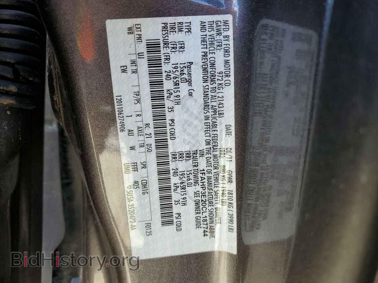 2012 FORD FOCUS - VIN: 1FAHP3E20CL187744 - Photo 13