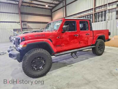 2023 Jeep GLADIATOR Sport, красный — VIN 1C6HJTAG2PL572684, Copart