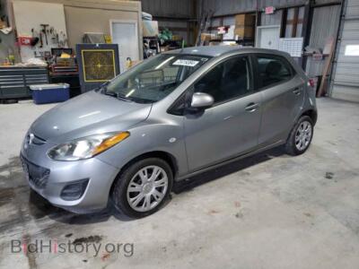 2014 Mazda 2 Sport, silver — VIN JM1DE1KY5E0175122, Copart