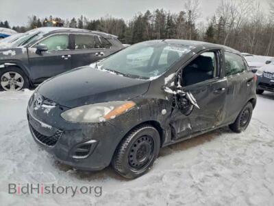 2012 Mazda 2, black — VIN JM1DE1KY6C0144913, Copart