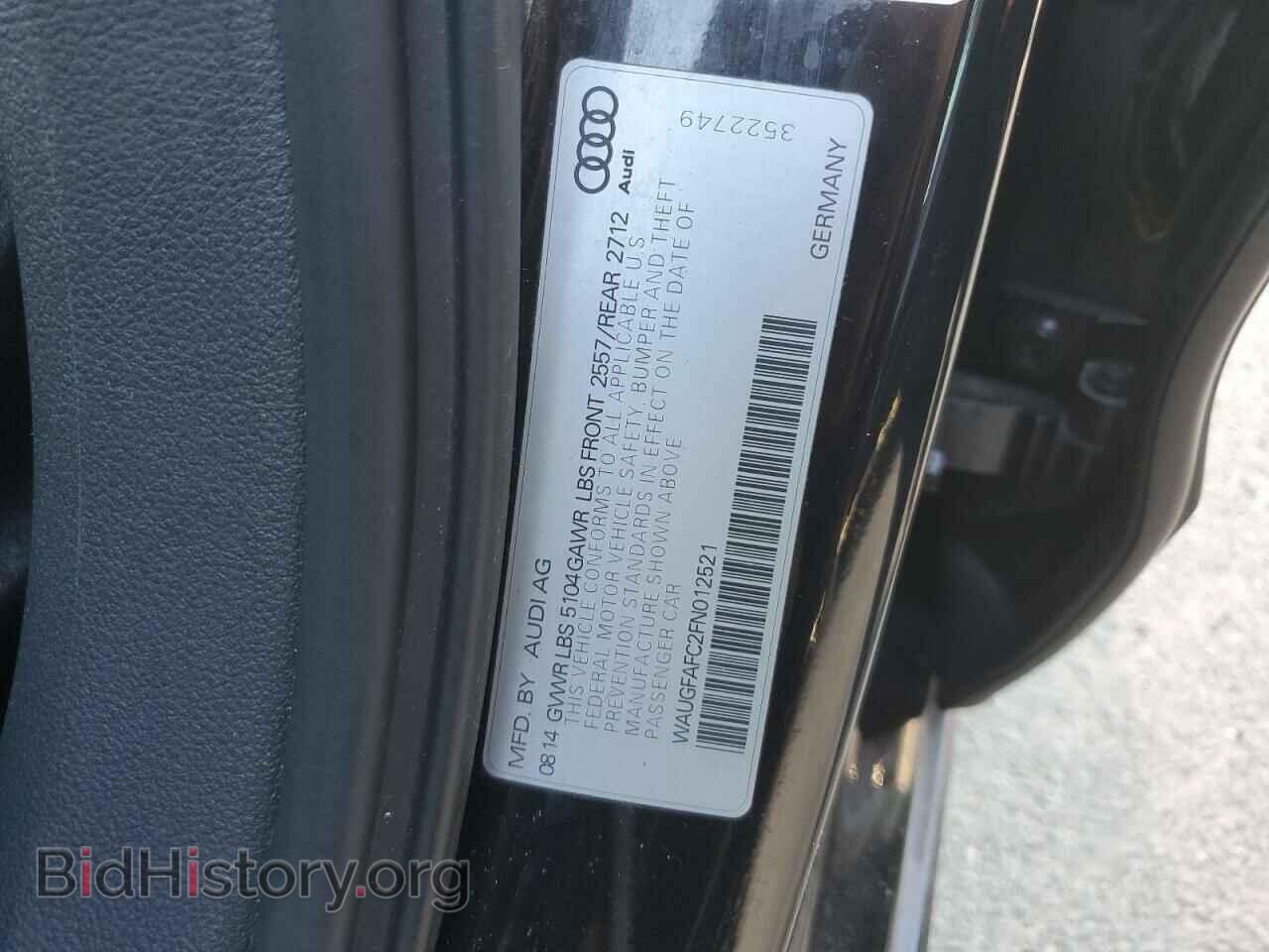2015 AUDI A6 - VIN: WAUGFAFC2FN012521 - Фото 12