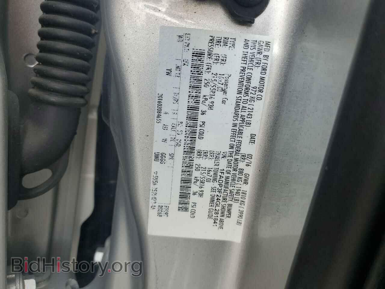 2016 FORD FOCUS - VIN: 1FADP3F24GL281841 - Фото 12