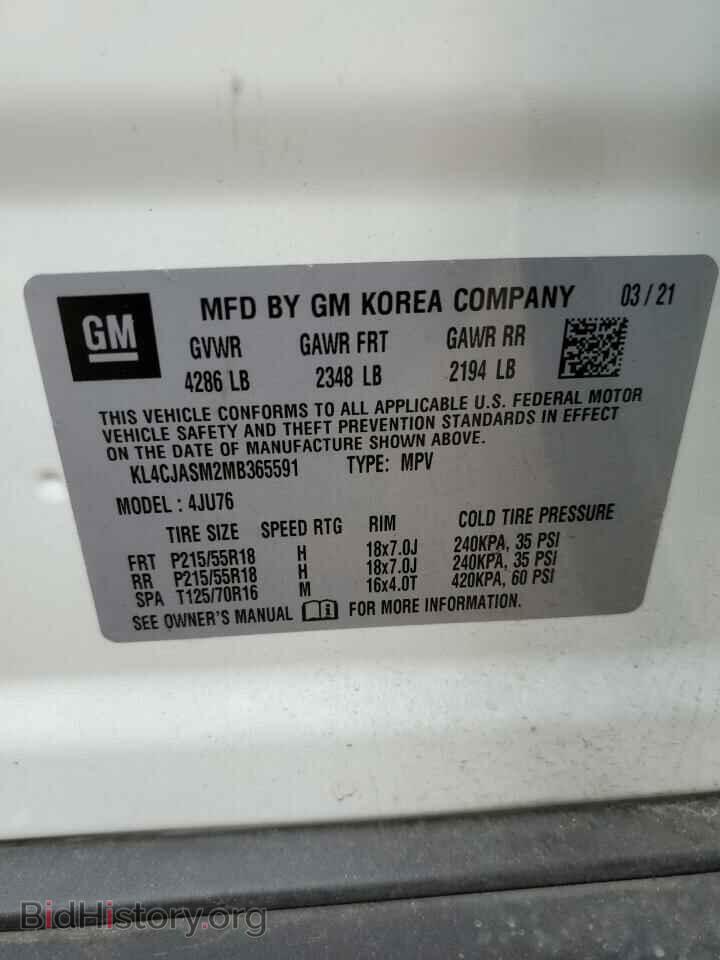 2021 BUICK ENCORE - VIN: KL4CJASM2MB365591 - Photo 14