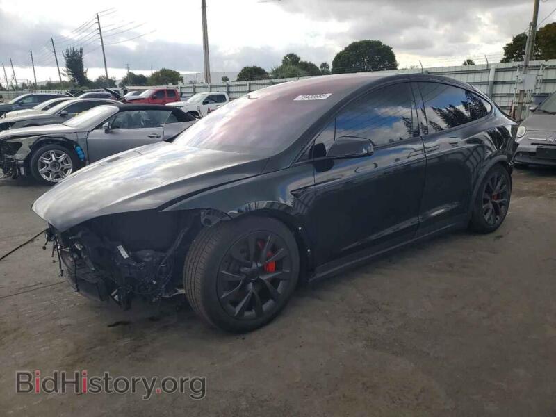 2024 Tesla MODEL X (VIN 7SAXCBE63RF445655) — photo 1 of 13, Copart, damage: top/roof