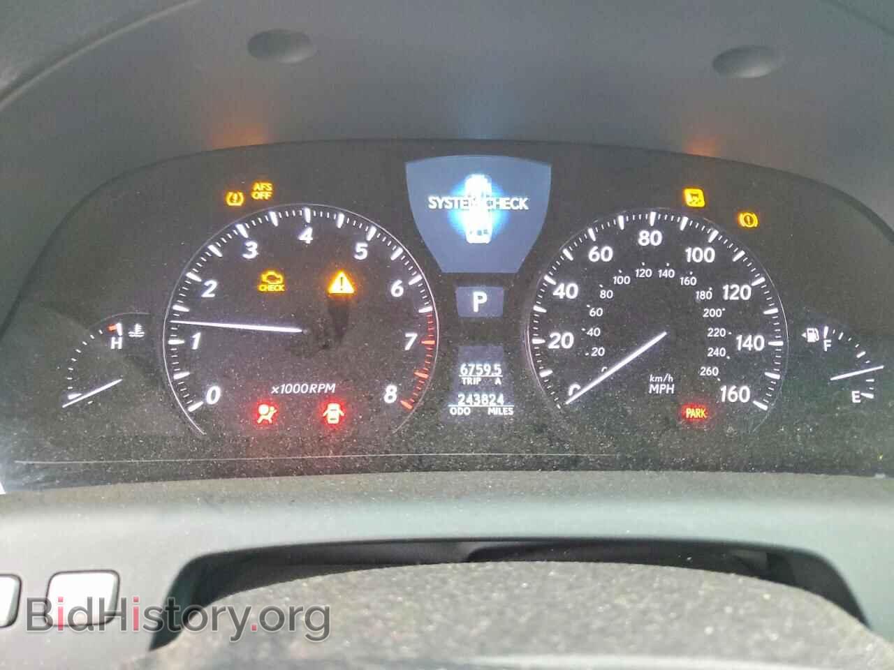 2007 LEXUS LS460 - VIN: JTHBL46F375029152 - Фото 9