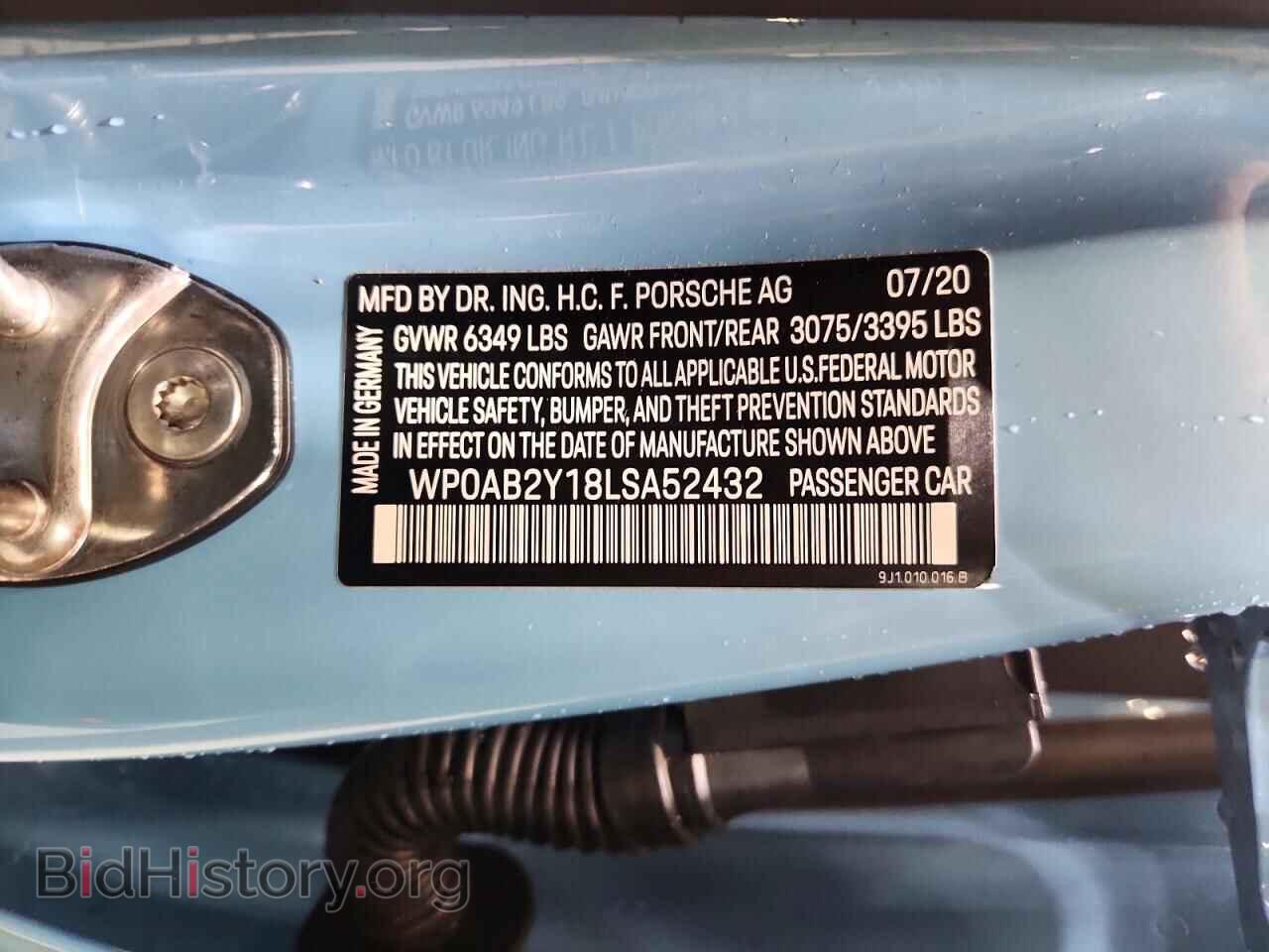 2020 PORSCHE TAYCAN - VIN: WP0AB2Y18LSA52432 - Photo 12