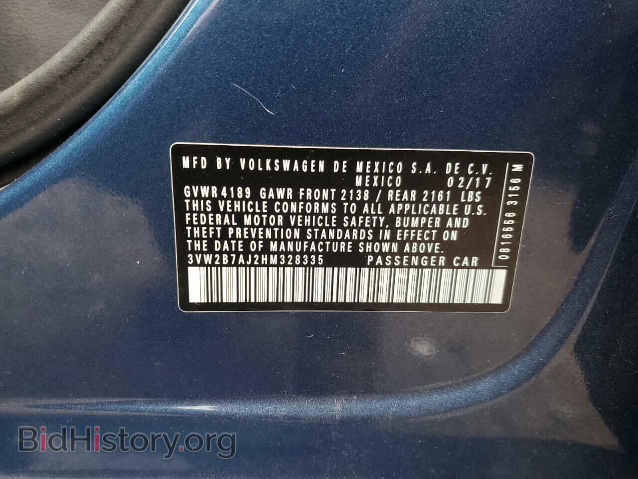 2017 VOLKSWAGEN JETTA - VIN: 3VW2B7AJ2HM328335 - Photo 12