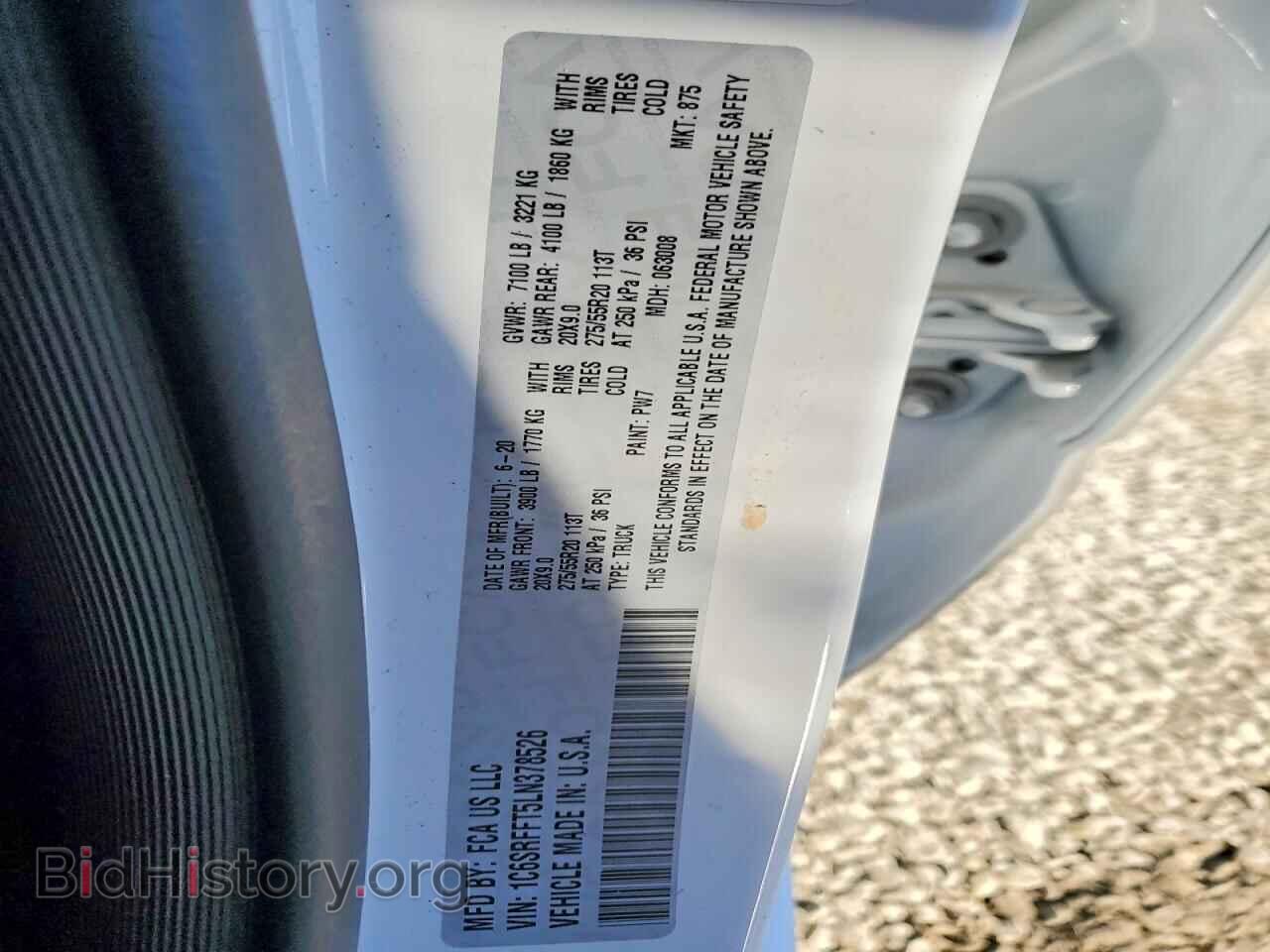 2020 RAM 1500 - VIN: 1C6SRFFT5LN378526 - Фото 12