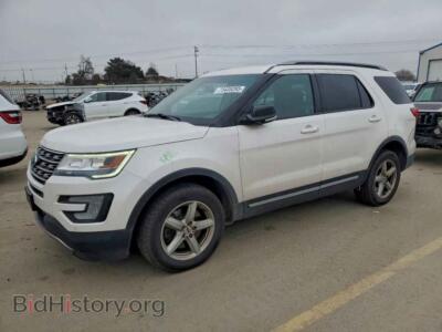 2017 Ford EXPLORER XLT, белый — VIN 1FM5K8DH5HGA70560, Copart