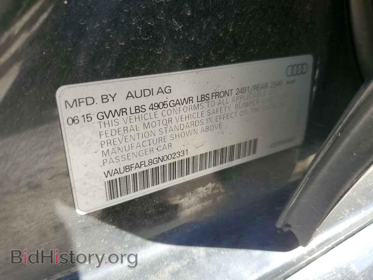 2016 AUDI A4 - VIN: WAUBFAFL8GN002331 - Фото 12
