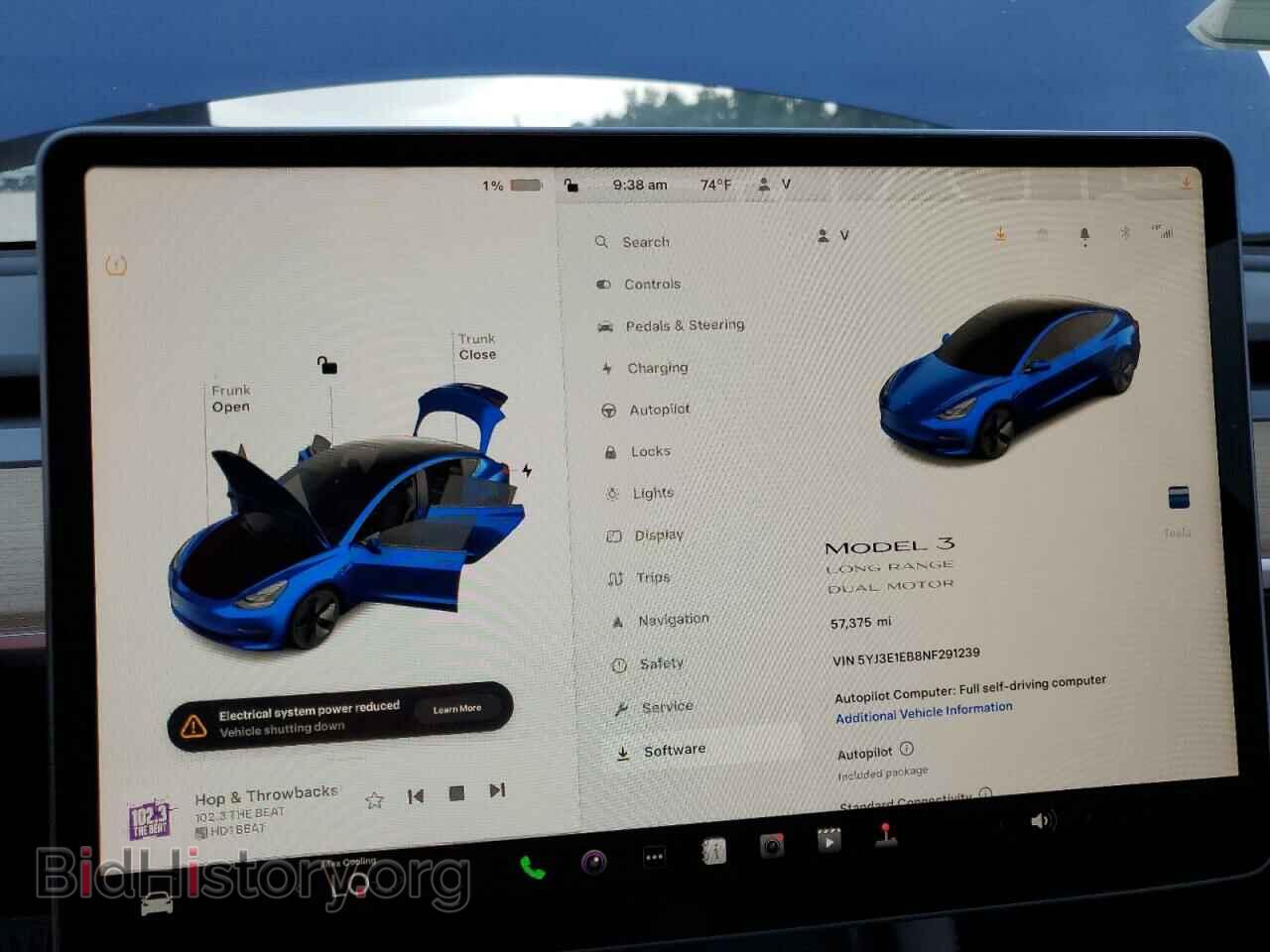 2022 TESLA MODEL 3 - VIN: 5YJ3E1EB8NF291239 - Photo 9