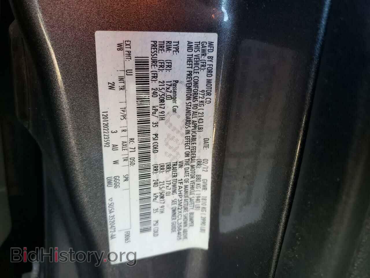 2012 FORD FOCUS - VIN: 1FAHP3M2XCL358405 - Фото 12