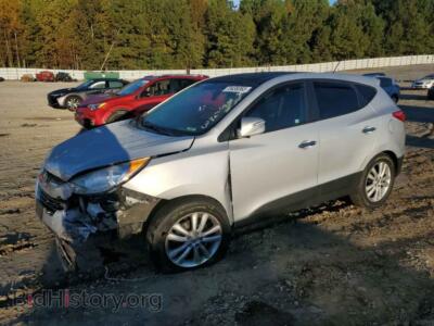 2013 Hyundai TUCSON Tucson GLS, серебристый — VIN KM8JUCACXDU710648, Copart