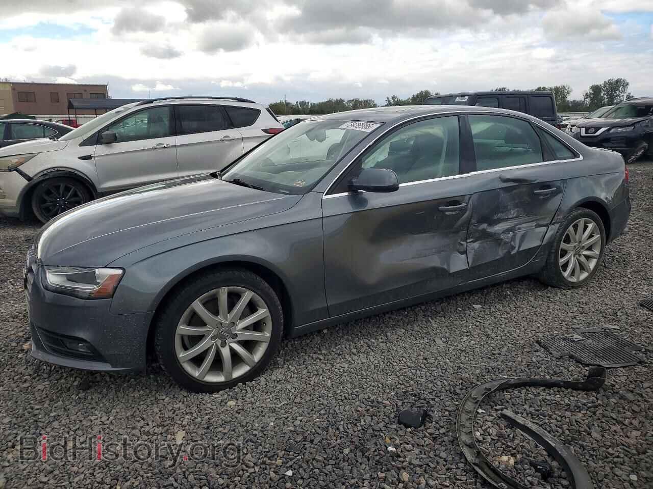 2013 Audi A4 Premium Plus (VIN WAUFFAFL5DN024266) — photo 1 of 14, Copart, damage: side