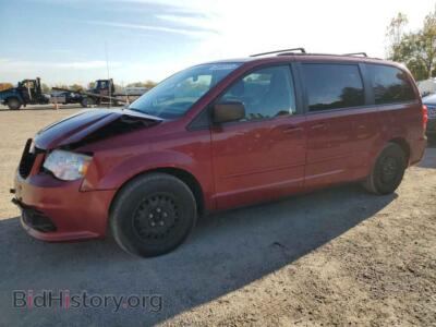 2011 Dodge CARAVAN Grand Cara, красный — VIN 2D4RN4DGXBR737404, Copart