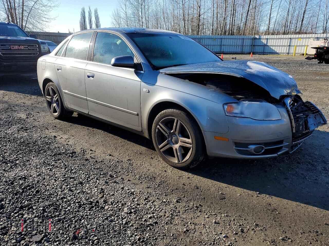 2007 AUDI A4 - VIN: WAUDF78E57A193398 - Фото 4