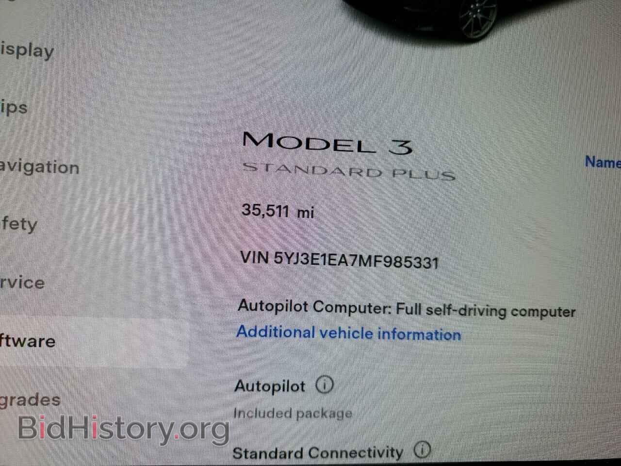 2021 TESLA MODEL 3 - VIN: 5YJ3E1EA7MF985331 - Photo 9