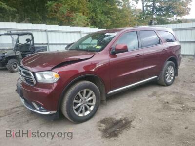 2016 Dodge DURANGO SXT, красный — VIN 1C4RDJAG5GC413165, Copart