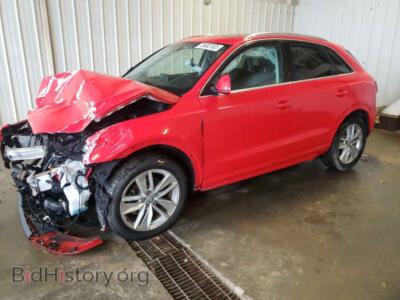 2016 Audi Q3 Q3 Premium, красный — VIN WA1EFCFS9GR010380, Copart