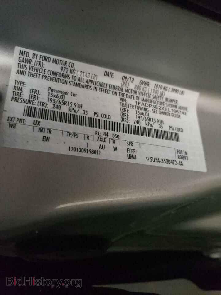 2014 FORD FOCUS - VIN: 1FADP3E2XEL166742 - Фото 12
