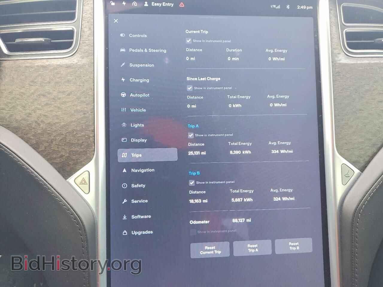 2014 TESLA MODEL S - VIN: 5YJSA1H19EFP52877 - Фото 9