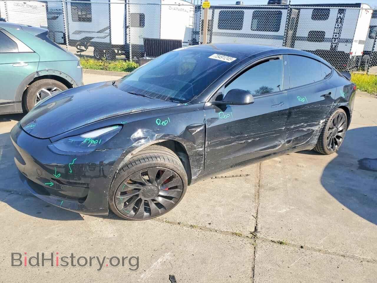 Photo 5YJ3E1EC8MF099343 - TESLA MODEL 3 2021