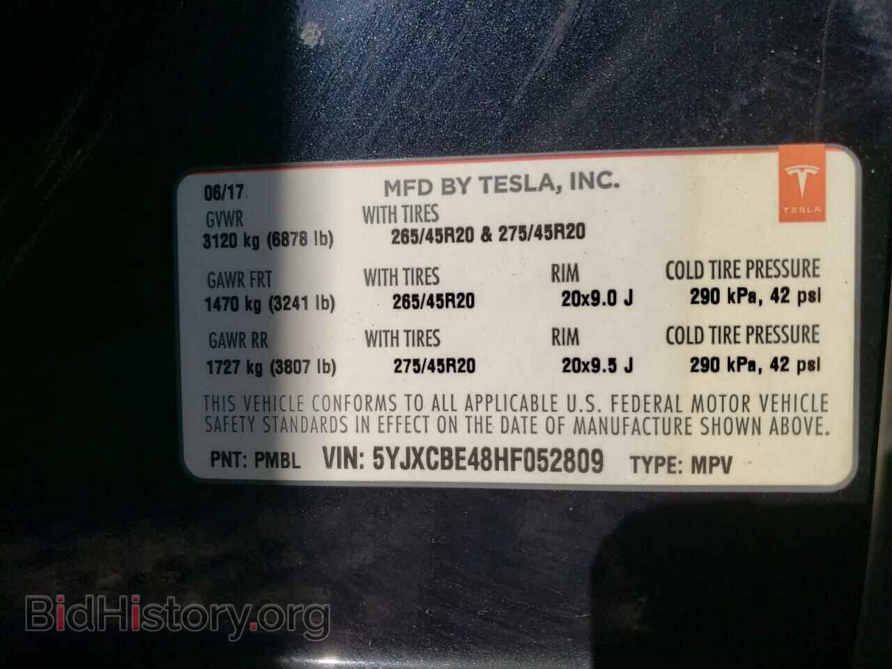 2017 TESLA MODEL X - VIN: 5YJXCBE48HF052809 - Photo 13