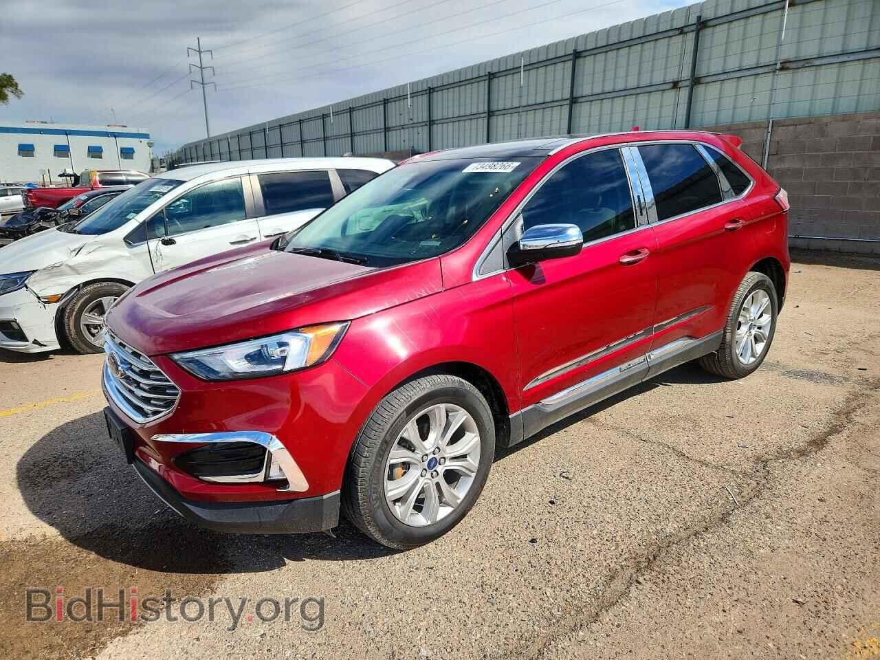 2019 Ford EDGE Titanium (VIN 2FMPK3K99KBB32127) — photo 1 of 12, Copart, damage: normal wear