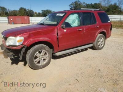 2010 Ford EXPLORER XLT, бордовый — VIN 1FMEU6DE8AUA08968, Copart