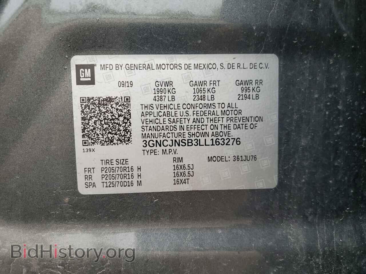 2020 CHEVROLET TRAX - VIN: 3GNCJNSB3LL163276 - Photo 13