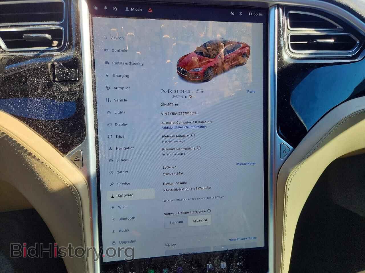 2015 TESLA MODEL S - VIN: 5YJSA1E28FF105143 - Photo 9