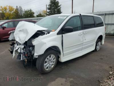 2014 Dodge CARAVAN Grand Cara, white — VIN 2C4RDGBG6ER292166, Copart