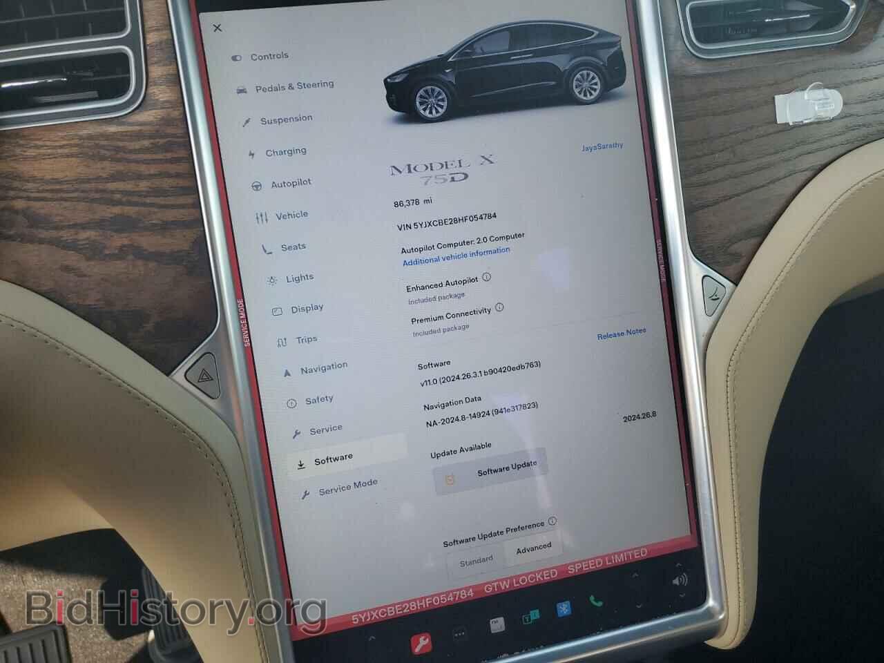 2017 TESLA MODEL X - VIN: 5YJXCBE28HF054784 - Photo 9
