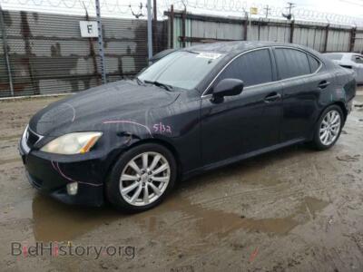 2008 Lexus IS IS 250, black — VIN JTHBK262285073293, Copart
